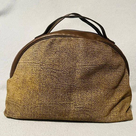 Borbonese Redwall Quail Suede Handbag - Picture 5 of 10